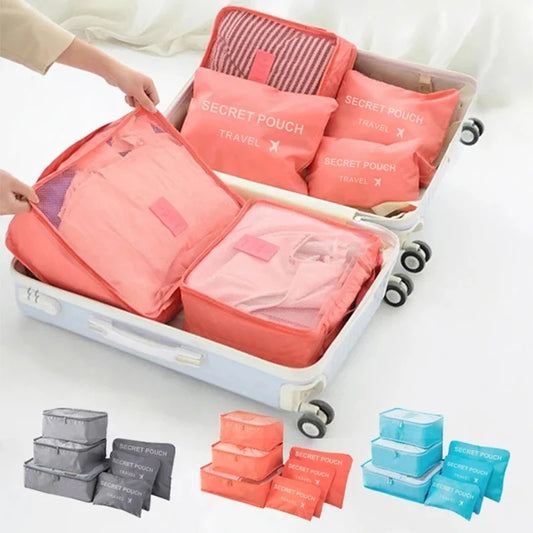 Packpåsar för resväska 6st-set